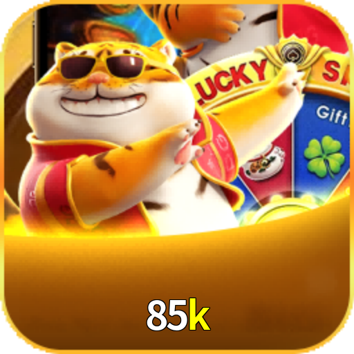 Imagem promocional da 85k mostrando a plataforma e suas vantagens